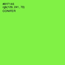 #81F146 - Conifer Color Image
