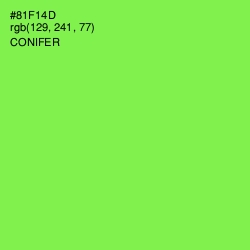 #81F14D - Conifer Color Image