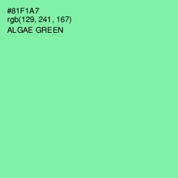 #81F1A7 - Algae Green Color Image