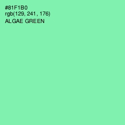 #81F1B0 - Algae Green Color Image