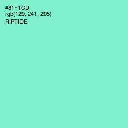 #81F1CD - Riptide Color Image