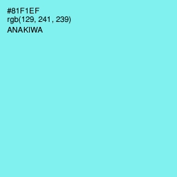 #81F1EF - Anakiwa Color Image