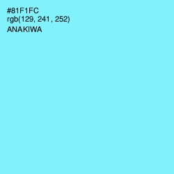 #81F1FC - Anakiwa Color Image