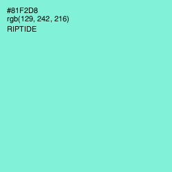 #81F2D8 - Riptide Color Image