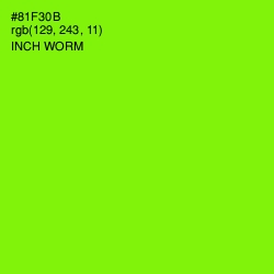 #81F30B - Inch Worm Color Image