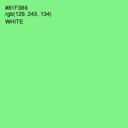 #81F386 - Mint Green Color Image