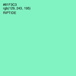 #81F3C3 - Riptide Color Image