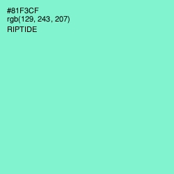 #81F3CF - Riptide Color Image