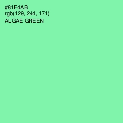 #81F4AB - Algae Green Color Image