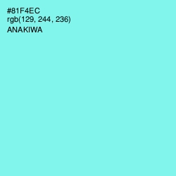 #81F4EC - Anakiwa Color Image