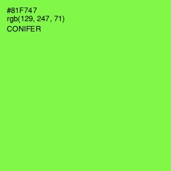 #81F747 - Conifer Color Image