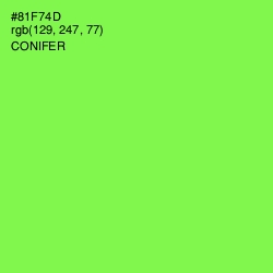 #81F74D - Conifer Color Image