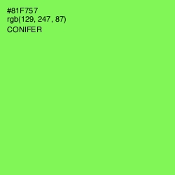 #81F757 - Conifer Color Image