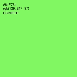 #81F761 - Conifer Color Image