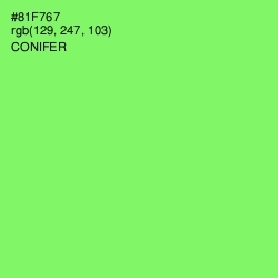 #81F767 - Conifer Color Image