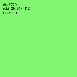 #81F770 - Conifer Color Image