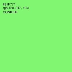 #81F771 - Conifer Color Image