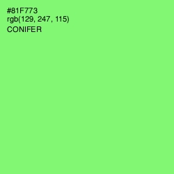 #81F773 - Conifer Color Image