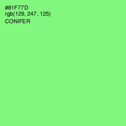 #81F77D - Conifer Color Image