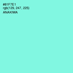 #81F7E1 - Anakiwa Color Image