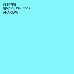 #81F7FB - Anakiwa Color Image