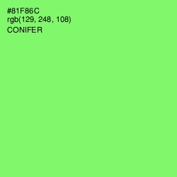 #81F86C - Conifer Color Image