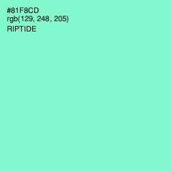 #81F8CD - Riptide Color Image