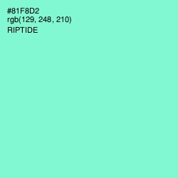 #81F8D2 - Riptide Color Image