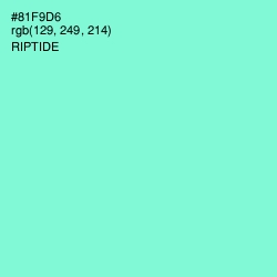 #81F9D6 - Riptide Color Image