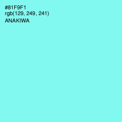 #81F9F1 - Anakiwa Color Image