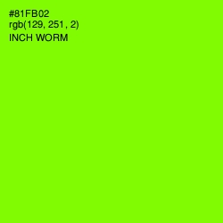 #81FB02 - Inch Worm Color Image