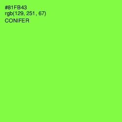 #81FB43 - Conifer Color Image