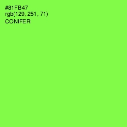 #81FB47 - Conifer Color Image