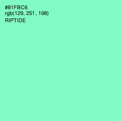 #81FBC6 - Riptide Color Image