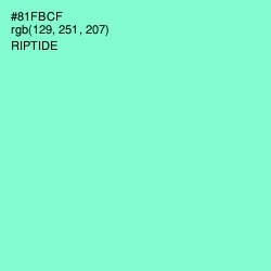 #81FBCF - Riptide Color Image