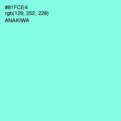 #81FCE4 - Anakiwa Color Image