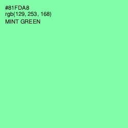 #81FDA8 - Mint Green Color Image