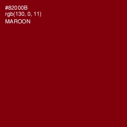 #82000B - Maroon Color Image