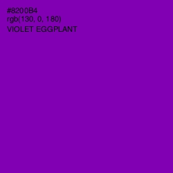 #8200B4 - Violet Eggplant Color Image