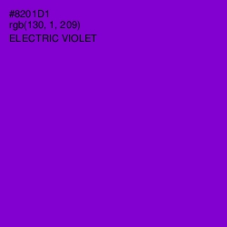 #8201D1 - Electric Violet Color Image