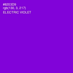 #8203D9 - Electric Violet Color Image