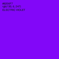 #8206F7 - Electric Violet Color Image