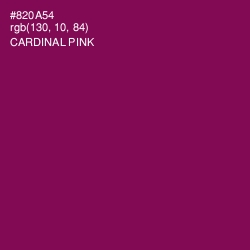 #820A54 - Cardinal Pink Color Image