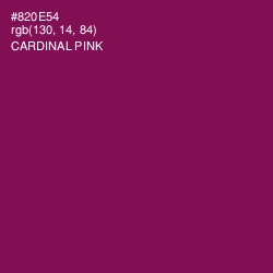 #820E54 - Cardinal Pink Color Image