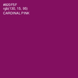#820F5F - Cardinal Pink Color Image