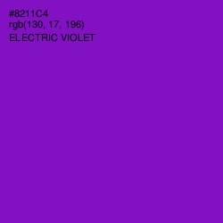 #8211C4 - Electric Violet Color Image