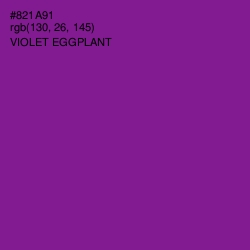 #821A91 - Violet Eggplant Color Image