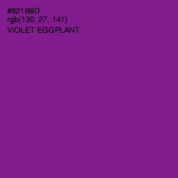 #821B8D - Violet Eggplant Color Image