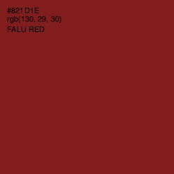 #821D1E - Falu Red Color Image