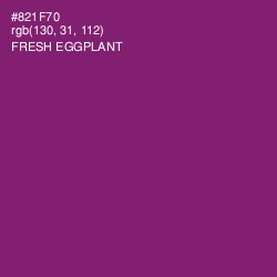 #821F70 - Fresh Eggplant Color Image